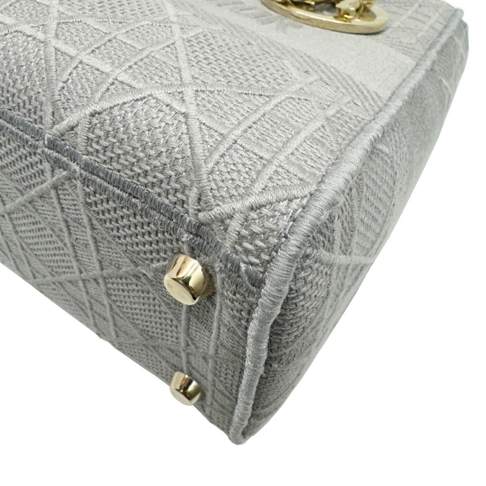 Christian Dior LADY D-LITE Medium Bag Cannage Embroidery Gray M0565OREY_M950 ... - Picture 7 of 16